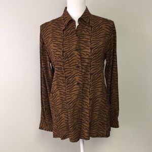 NWT Jones New York Sport Brown Black Size Small Petite